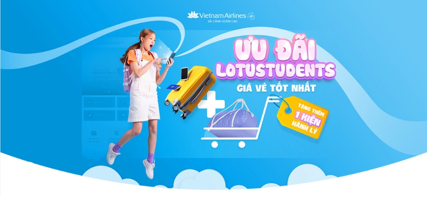 ưu đãi giá học sinh, sinh viên Vietnam Airlines