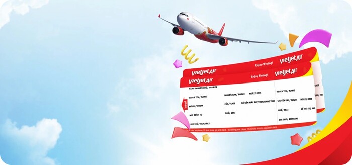 điều kiện nhượng vé máy bay Vietjet