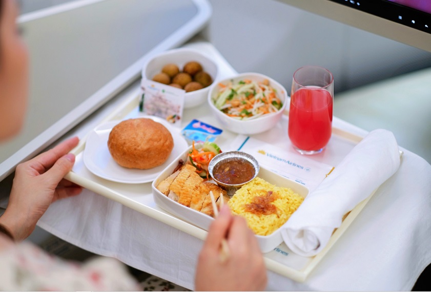 Suất ăn miễn phí Vietnam Airlines - hành trình quốc tế