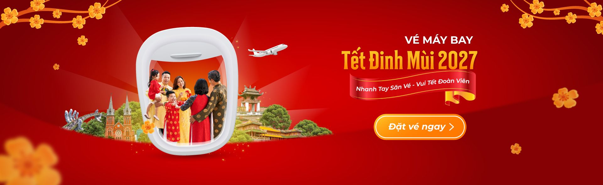 Vé máy bay Tết Đinh Mùi 2027