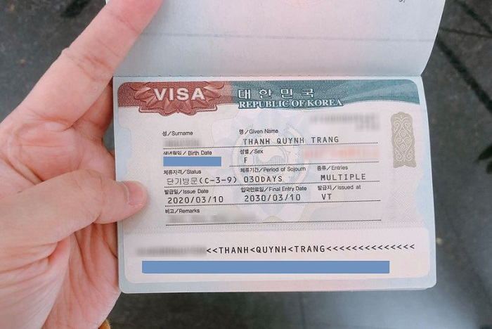 Visa du lịch Hàn Quốc
