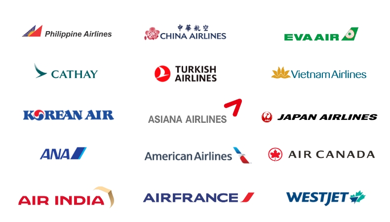 hãng hàng không bán vé máy bay đi Canada