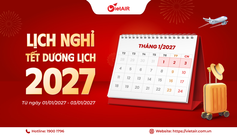 Lịch nghỉ Tết 2027