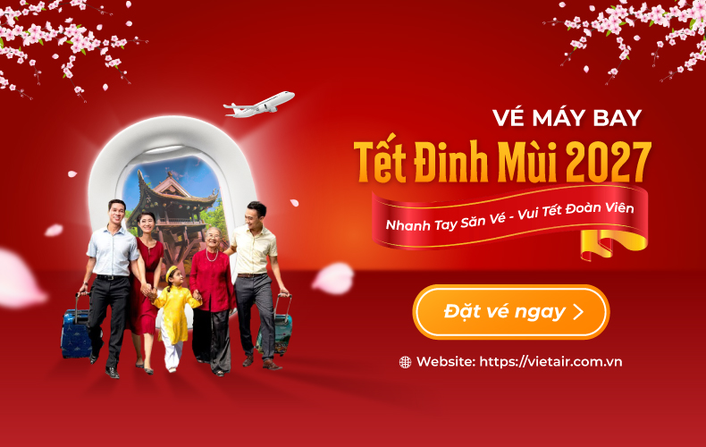 Vé máy bay Tết Vietjet Air - Bính Ngọ 2026