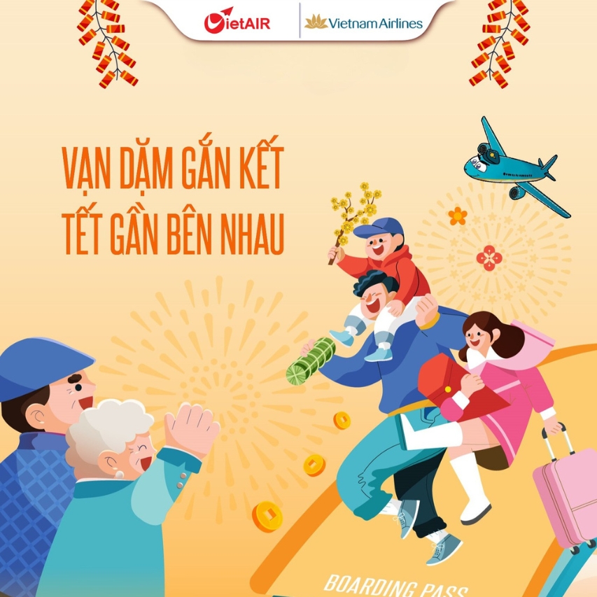 Vietnam Airlines - khuyến mại vé máy bay tết