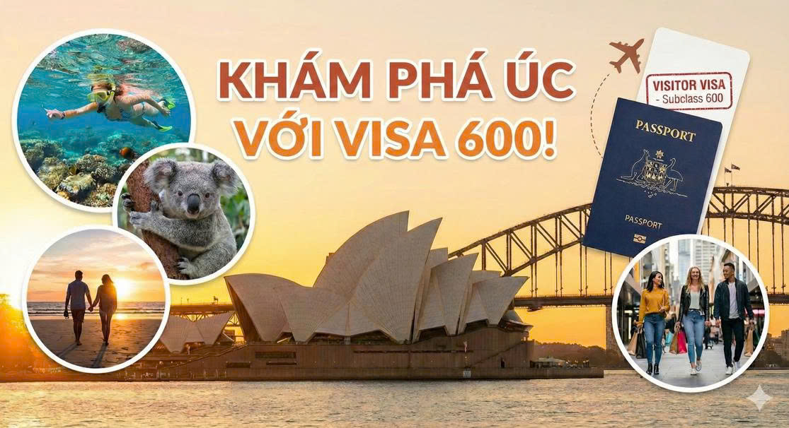 Visa du lịch Úc dài hạn 600