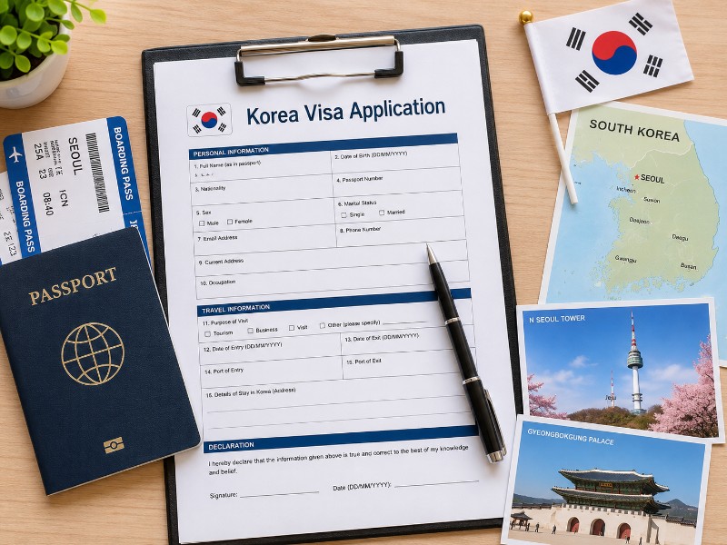 Hồ sơ tự xin visa du lịch Hàn Quốc