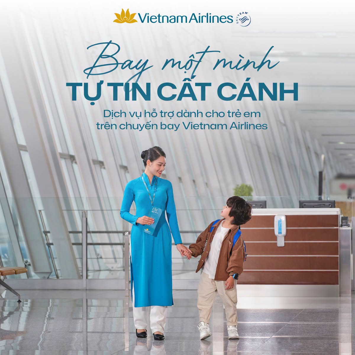 Dịch vụ trẻ em đi một mình Vietnam Airlines