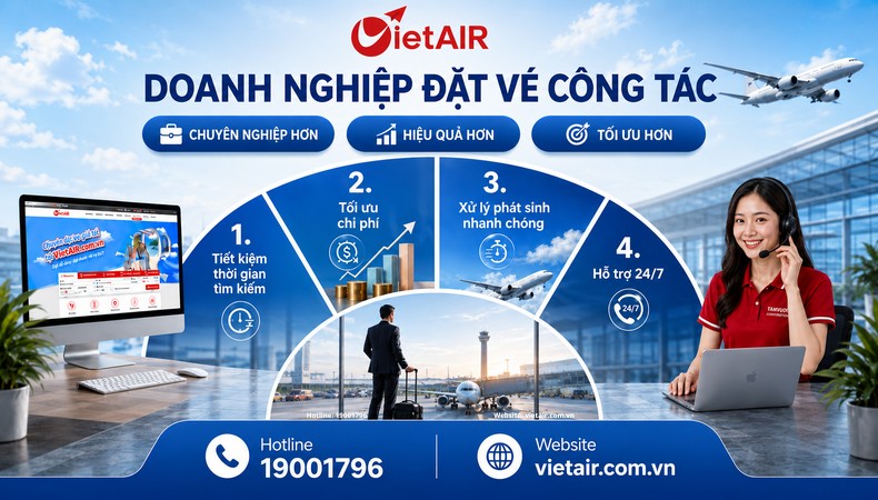 Doanh nghiệp đặt vé công tác