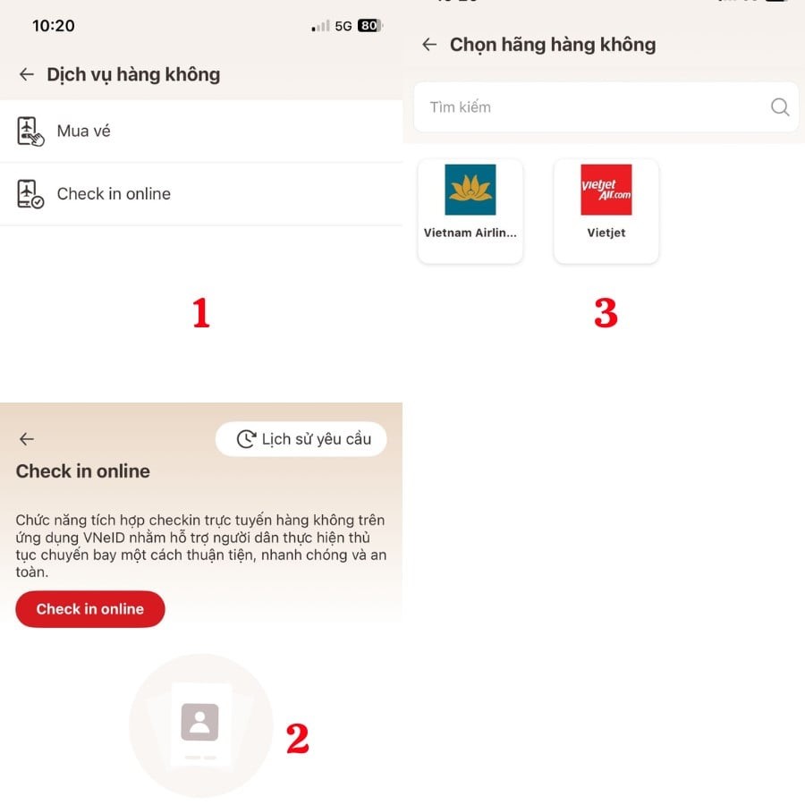 Hướng dẫn check-in bằng VNeID