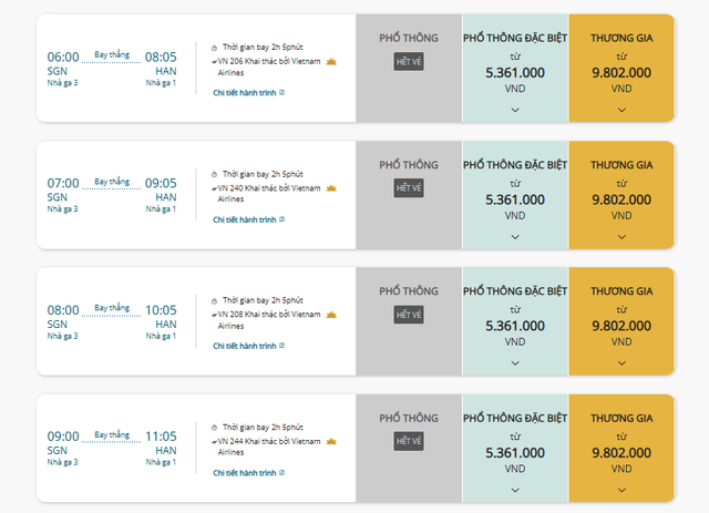 giá vé máy bay Tết 2026