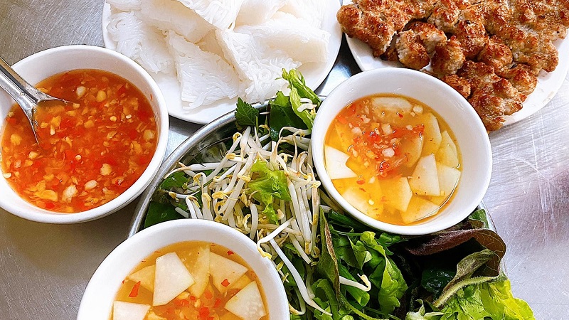 Bún chả quạt Tình Mai - Ninh Bình ăn gì