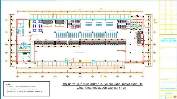 Sơ đồ tầng lầu sân bay Côn Đảo