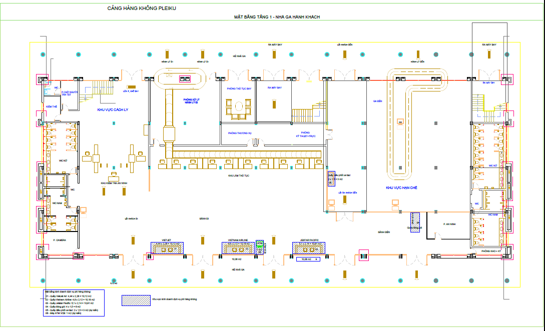 Tầng 1 sân bay Pleiku