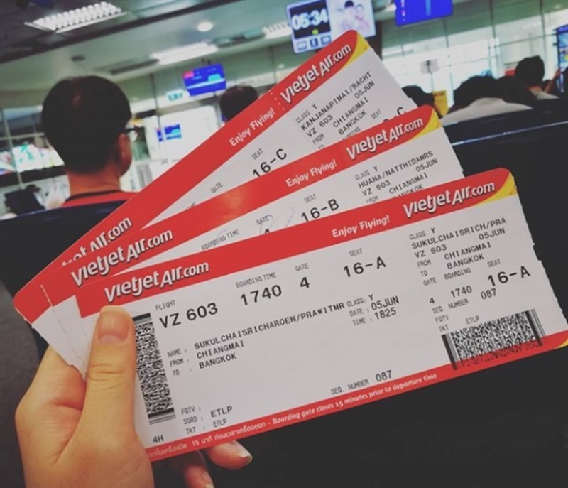 Thuế phí vé máy bay Vietjet Air