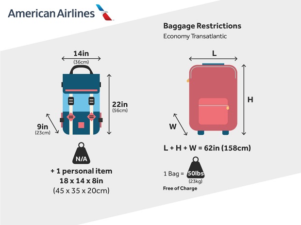 Quy định hành lý của American Airlines