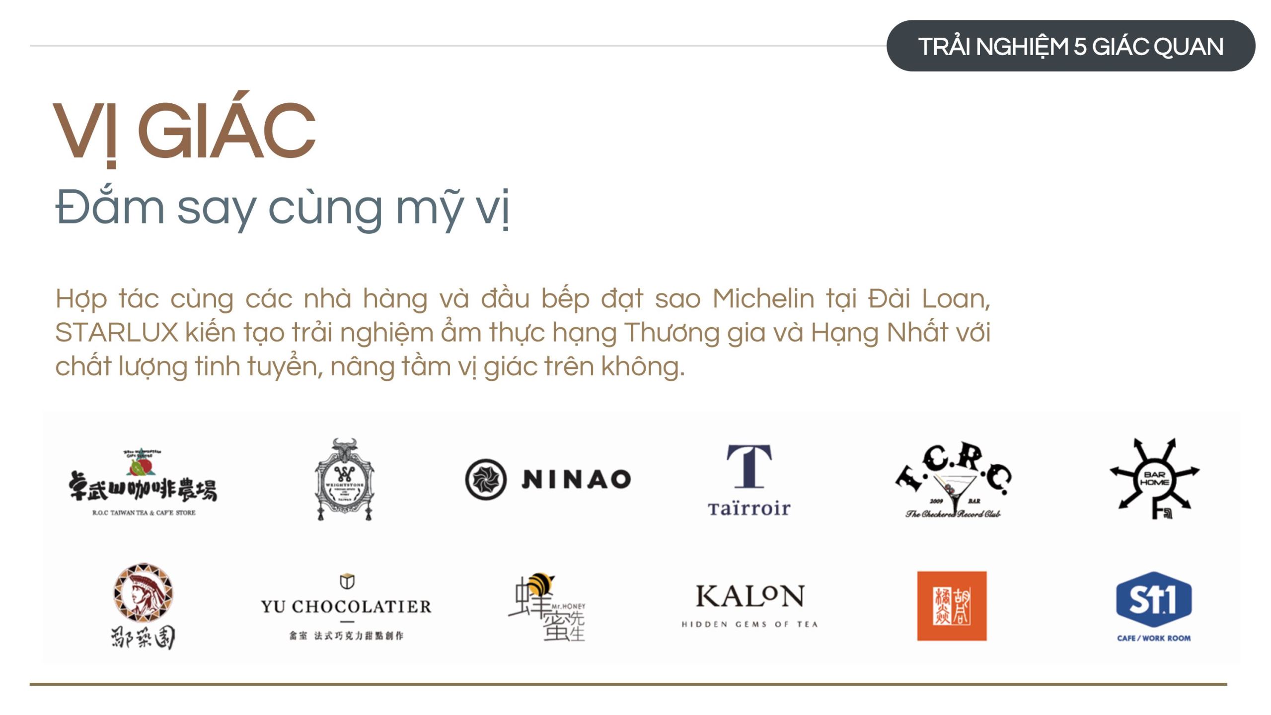 Trải nghiệm vị giác trên chuyến bay Starlux Airlines