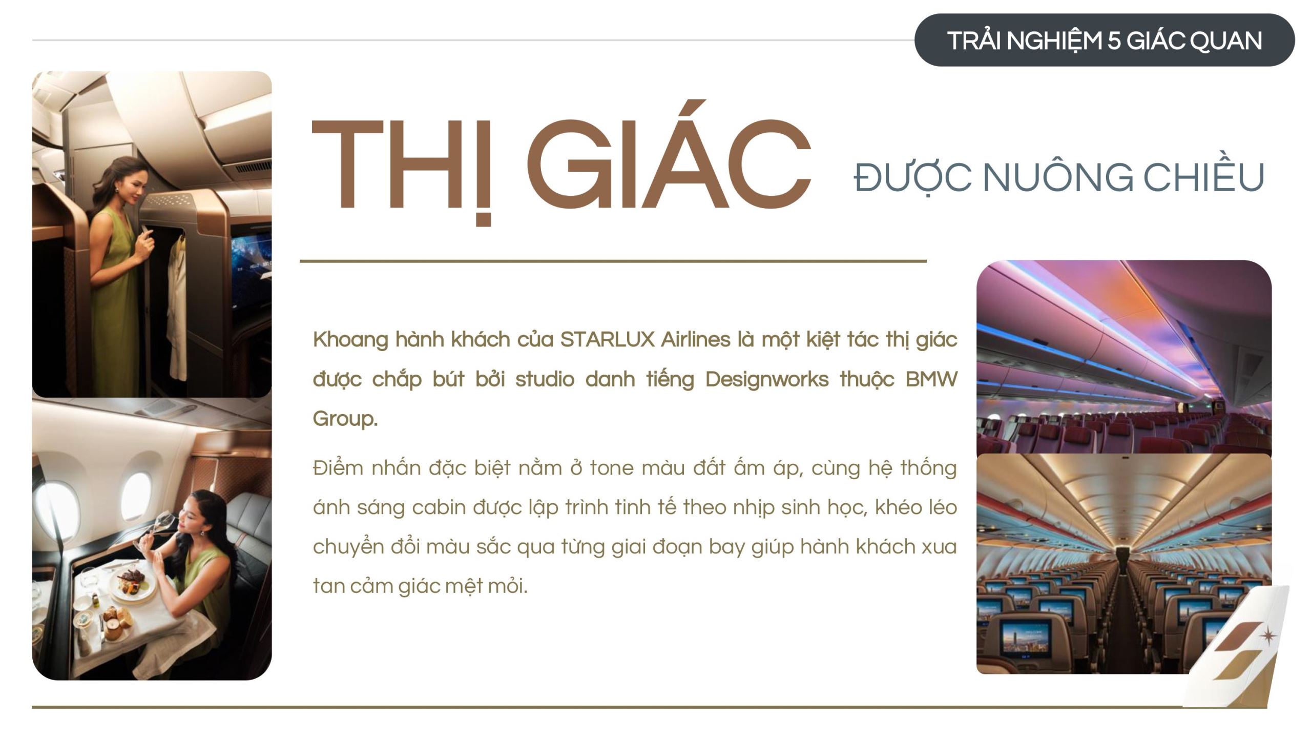 Trải nghiệm thị giác trong chuyến bay của Starlux Airlines