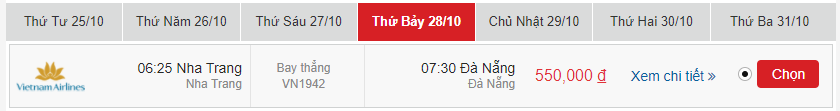 vé máy bay Nha Trang đi Đà Nẵng tháng 10
