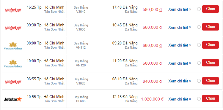 Giá vé máy bay Phú Quốc đi Đà Nẵng tháng 10