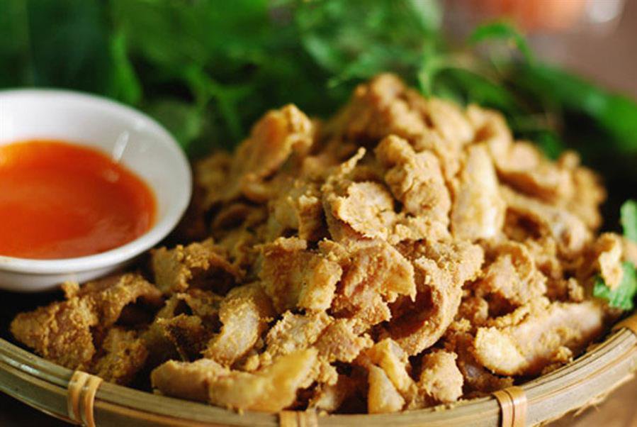 thịt lợn muối chua - đặc sản Hòa Bình