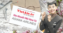 Mừng kỉ niệm Asiana Airlines tung giá vé siêu tốt