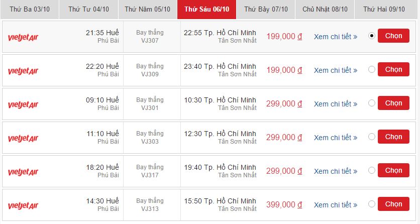 đặt vé máy bay Huế đi Phú Quốc Vietjet 2