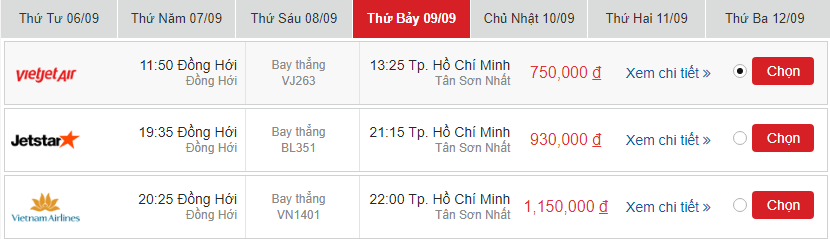 Giá vé máy bay Đồng Hới đi Nha Trang 1