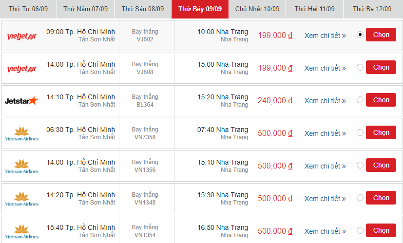Giá vé máy bay Đồng Hới đi Nha Trang 2