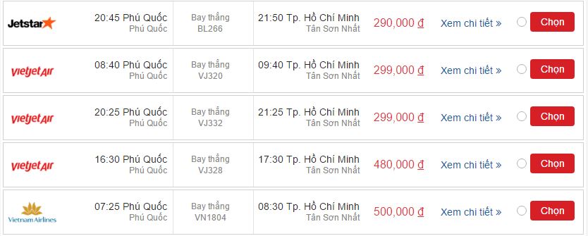 Tin mới nhất giá vé máy bay Pacific Airlines Hải Phòng đi Phú Quốc khứ hồi 4