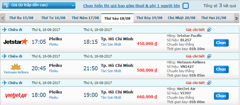 giá vé máy bay Pleiku đi Nha Trang 1