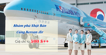 Ghé thăm Nhật bản với giá vé hấp dẫn từ Korean Air