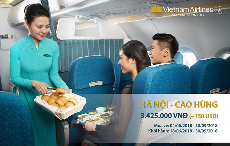Khuyến mại Vietnam Airlines đi Cao Hùng