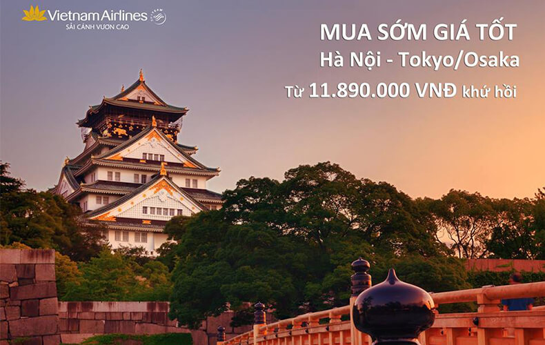 Khuyến mãi Vietnam Airlines đi Nhật Bản hạng Phổ thông