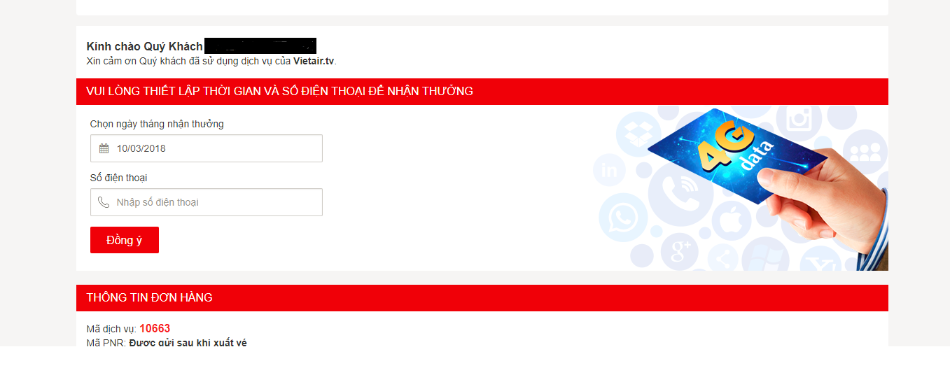 Khung nhận ưu đãi