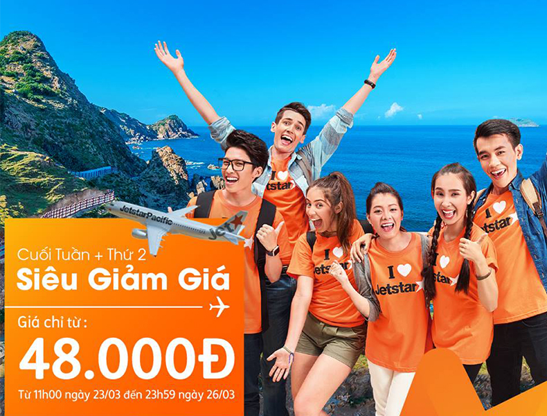 Săn vé giá hấp dẫn cùng Jetstar