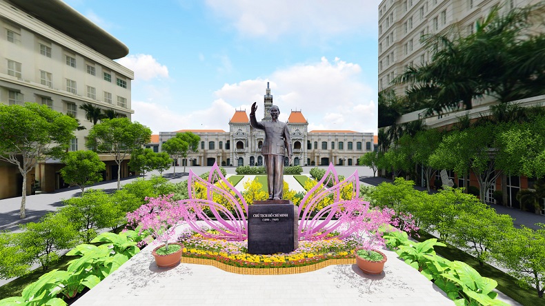 Đường hoa Nguyễn Huệ