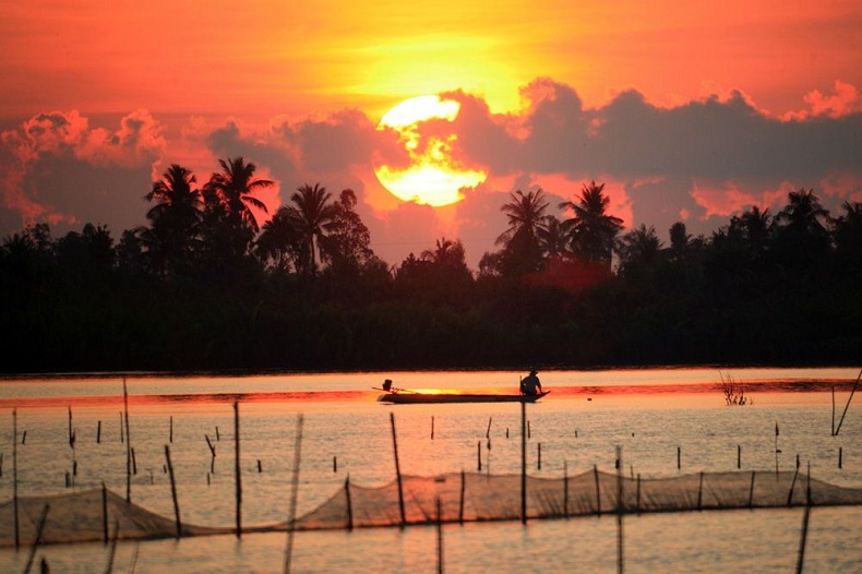 Cà Mau trong một chiều hoàng hôn