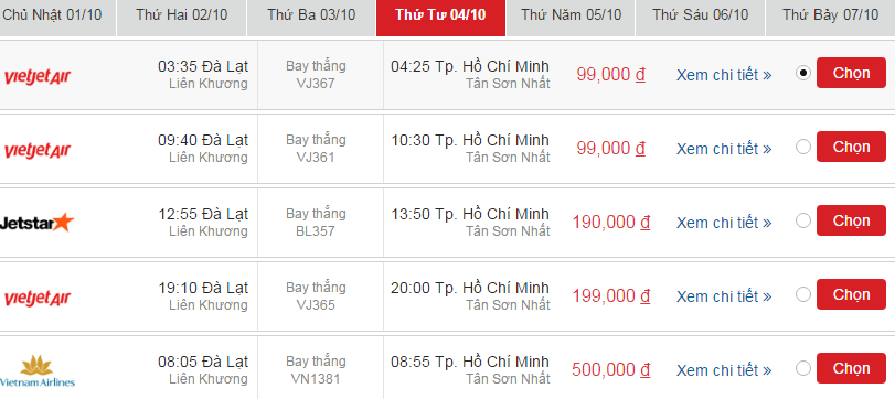 vé máy bay Đà Lạt đi Nha Trang khứ hồi 1