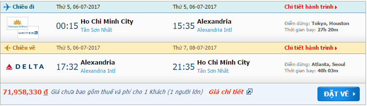vé máy bay đi Louisiana 2