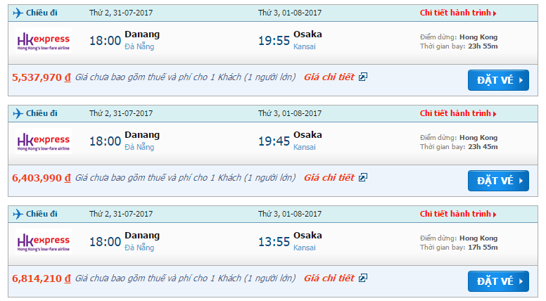 Vé máy bay đi Osaka tưng bừng giảm giá trong hè này 3
