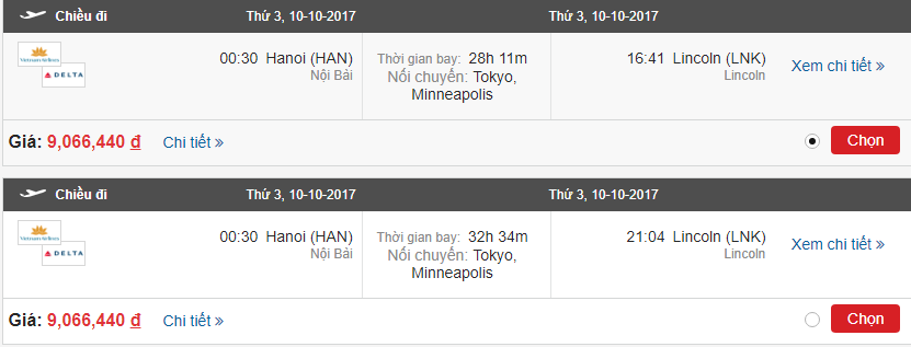 Vé máy bay Hà Nội đi Lincoln, Nebraska 2