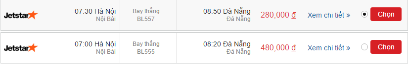 Vé máy bay Pacific Airlines Hà Nội đi Đà Nẵng giữa tháng 9