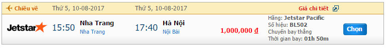 Vé máy bay Pacific Airlines từ Hà Nội đến Nha Trang khứ hồi 2