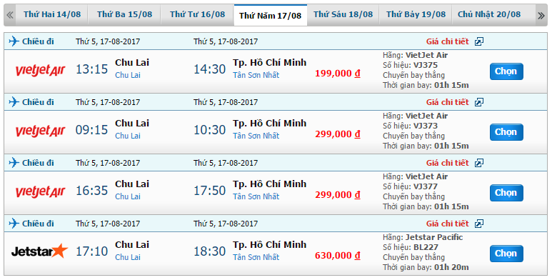 Vé máy bay từ Chu Lai đi Đà Nẵng 1