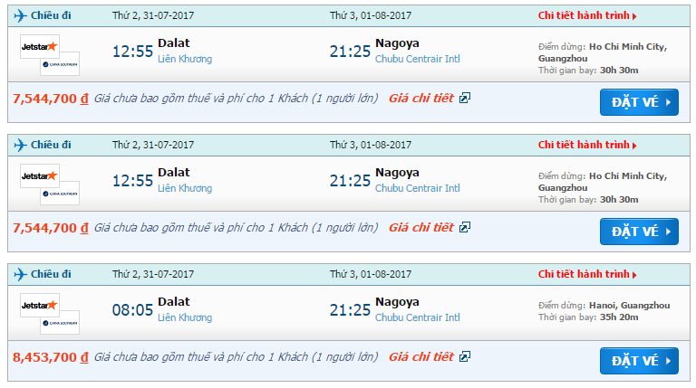 Vé máy bay từ Đà Lạt đi Nhật Bản 2