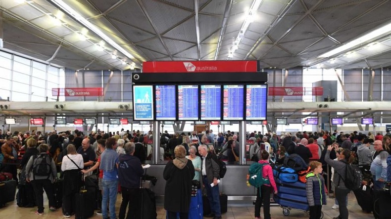 Một góc bên trong sân bay quốc tế Sydney
