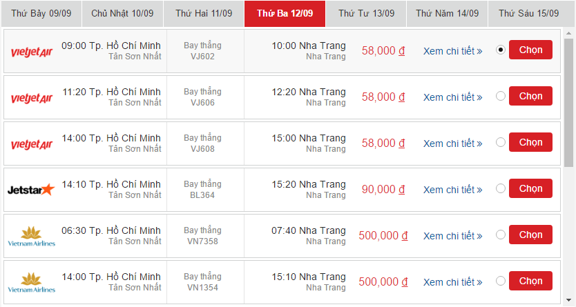 Vé máy bay từ Quy Nhơn đi Nha Trang khứ hồi 3