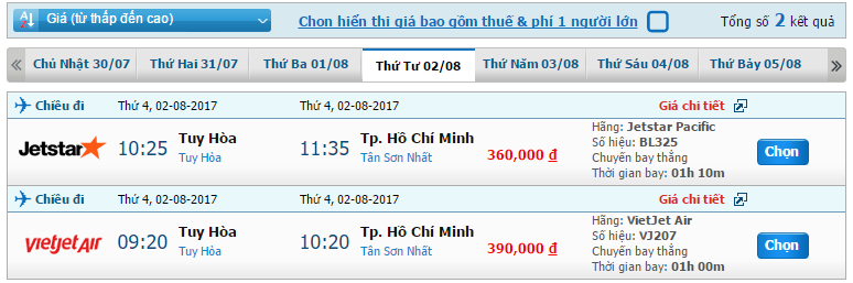 Vé máy bay Tuy Hòa đi Đà Nẵng 1