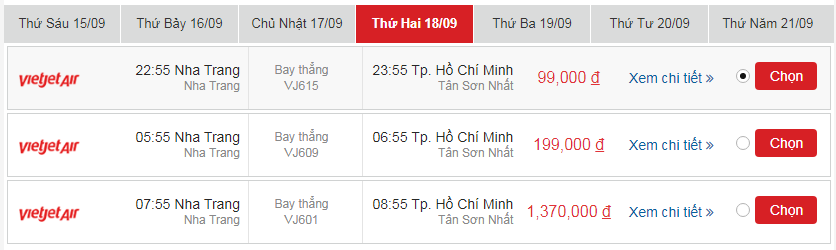 Tìm hiểu tấm vé máy bay VietJet Air Hồ Chí Minh đi Nha Trang khứ hồi 2